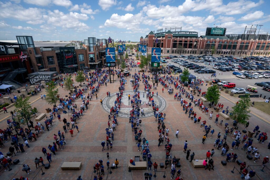Texas Rangers fans 'attend' Opening Day in cardboard form